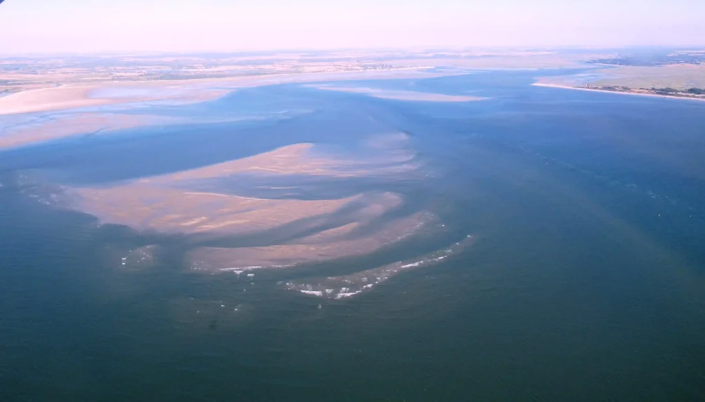 Baie de Somme vue du ciel